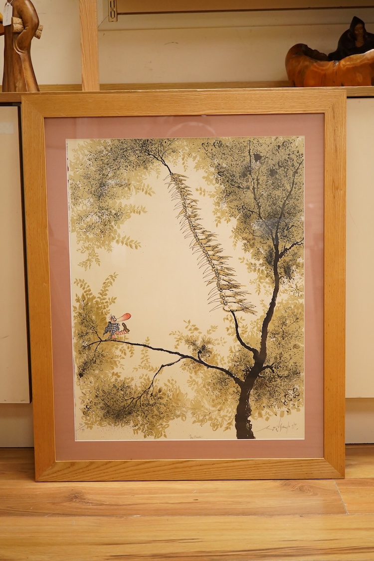 Ronald Searle (1920-2011), ‘The Clown’, signed in pencil, limited edition 92/99, Michel Casse, Litho-Paris stamped, colour lithograph, 64 x 49cm